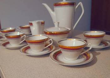 Porcelana PRL  Serwis do kawy z Chodzieży lata70-te.