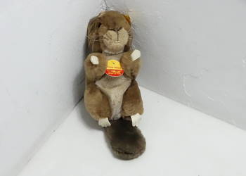 Pluszowa Maskotka Bóbr Steiff Cosy Nagy Vintage Retro Kolekcjonerska Misiu