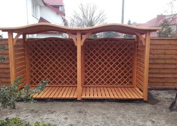 Drewutnia 2 x 1,1m + drewutnia 1,9 x 1,1m z podwójnym dachem