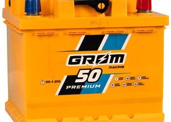 NOWY Akumulator Grom Racing 50Ah 480A EN PRAWY PLUS