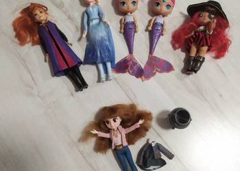 Lalki - Elsa i Anna, Shimmer, Hermiona, Piratka