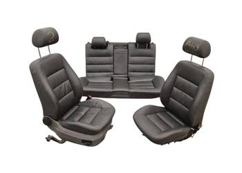 KMPL. FOTELE PRZÓD LEWY PRAWY KANAPA TYŁ AUDI A6 C5 KOMBI SKÓRA SKÓRZANE