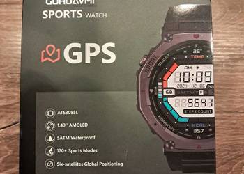 nowy smartwatch guhuavmi sport watch, brak folii zabezpieczającej na ekrani