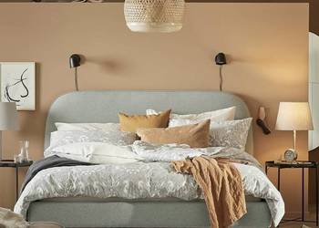 Łóżko Tapicerowane Zielone IKEA