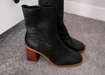 nowe skórzane botki Asos rozmiar 37