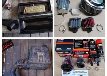 Garbus T2 T25 T181 Trajka filtr powietrza K&N 48 52 stożek chrom odmy wkład