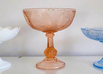 HSG Ząbkowice 3 patery rozalinowe medaliony, błękitna i biała Lattimo wachl