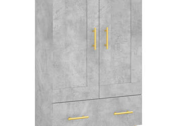 Wysoka szafka szarość betonu 695x31x115 cm WM-830312