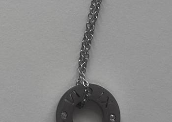 Łańcuszek z zawieszką cyrkonie