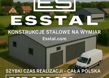 Hala Magazyn - Garaż Blaszany |Schowek |Wiata , Konstrukcja| - ESSTAL-