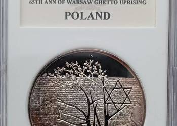 20 zł 65 rocznica Powstania w Getcie Warszawskim-2008 r - PR 70-nr.2