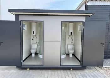 Kontener sanitarny pawilon łazienka WC kemping natrysk