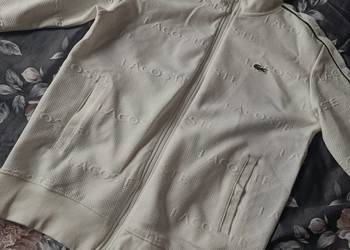 Komplet dresowy Lacoste Tracksuit - biały rozmiar L promocja