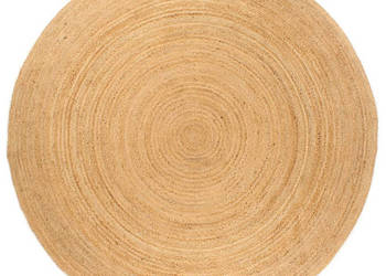 Dywan pleciony z juty 180 cm okrągły WM-343584
