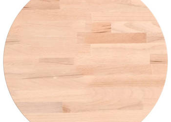 Blat do stolika Ø30x4 cm okrągły lite drewno bukowe WM-355920