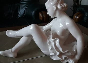 Duża figura baletnicy Jihokera Bechyné Czechosłowacja Duża figura baletnicy Jihokera Bechyné Czechosłowacja