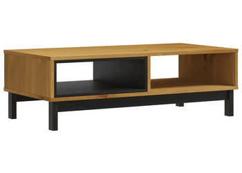 Stolik kawowy FLAM szary 100x50x325 cm lite drewno sosnowe WM-357822