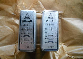 Przekaźnik RU-40 Refa 24V i 48V Nowe.