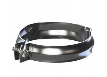 Krop obejma rury spustowej fi 90mm grafit metal