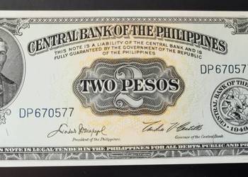 B23a) FILIPINY - 2 Pesos - 1949 r.
