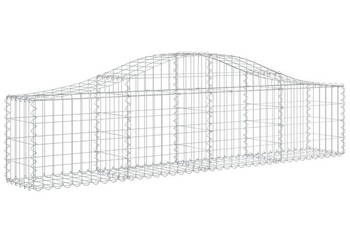 Łukowaty kosz gabionowy 200x30x40/60 cm galwanizowane żelazo WM-153382