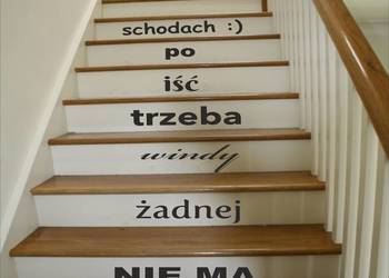 Dekoracyjne naklejki na schody, podstopnice wzory wycinane