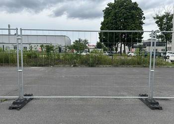 Ogrodzenie Tymczasowe Ażurowe 3.45x2.0m Mechaniczne Łączenie Rura w Rurę!!