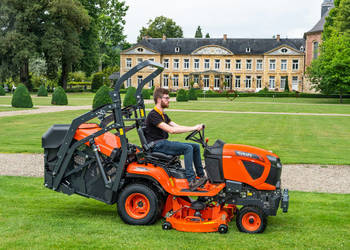 Kosiarka Kubota G231 HD, Wysoki wysyp kosza. Bardzo mocne kosisko! Dostępna