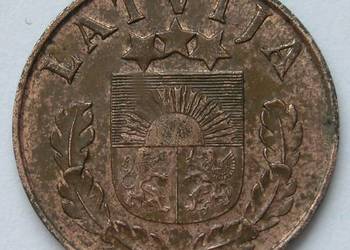 ŁOTWA 2 SANTIMI 1939 - STAN 2/3
