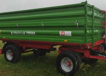 Przyczepa rolnicza 6 ton NOWA 653/2 burty 500+500 zaczep tylny