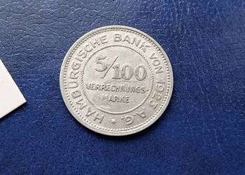 Stare monety 5 / 100 mark 1923 NIemcy