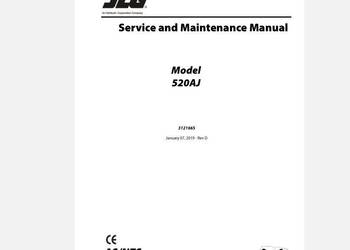 JLG 520AJ podnośnik instrukcja naprawy PL