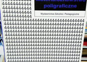 Materiałoznawstwo poligraficzne unikatowe książki używane