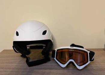 Dziecięcy kask narciarski + gogle