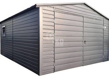 Schowek domek ogrodowy 4x6m Brama dwuskrzydłowa okno dach TKD321