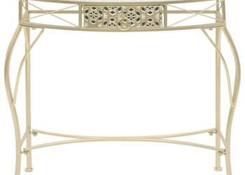 Stolik boczny w stylu francuskim metalowy 82x39x76 cm złoty WM-245936