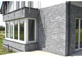 Płytki Ścienne Marmur Stackstone Crystal Black 10x36x0,8-1,3