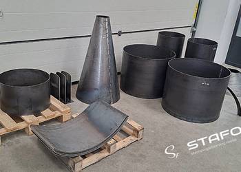 Cone, cylinder. tank equipment