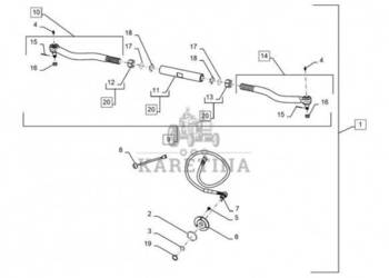 New Holland T6090 T6070 Przewod przedluzaj 87674613