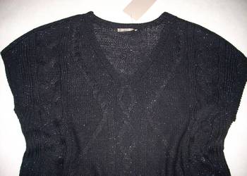 NOWA kamizelka sweter Srebrna nitka 38 40 42 ORSAY