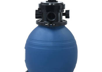 Piaskowy filtr basenowy z zaworem 4 drożnym niebieski 300 mm WM-92246
