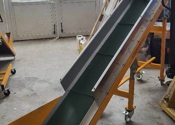 Taśmociąg z zabierakami, przenośnik taśmowy SCHUMA 250 x 40 cm -mkvplast.pl