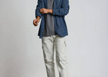 grafitowy shirt męski Sinsay