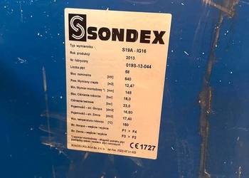 Wymiennik ciepła płytowy SONDEX S19A-IG16, 640 kW, 58 płyt, 2013 – SPRAWNY