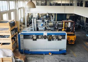 Maszyna do obróbki szkła – szlifierka / fazowarka, przemysłowa, 3 tony