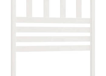 Wezgłowie łóżka białe 81x4x100 cm lite drewno sosnowe WM-814120