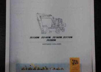 Instrukcja obsługi DTR koparka kołowa JCB JS130W JS160W