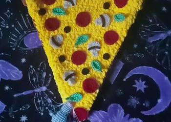 Szydełkowana torebka pizza ze szczurkiem