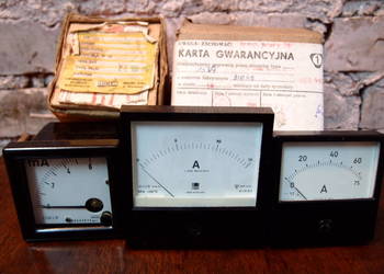 Amperomierz/Woltomierz 600A/60V Mera, amperomierz 6A PRL