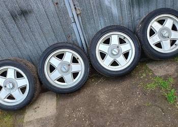 Felgi aluminiowe Ronal 7x15 et25 4x100 opony 195/50